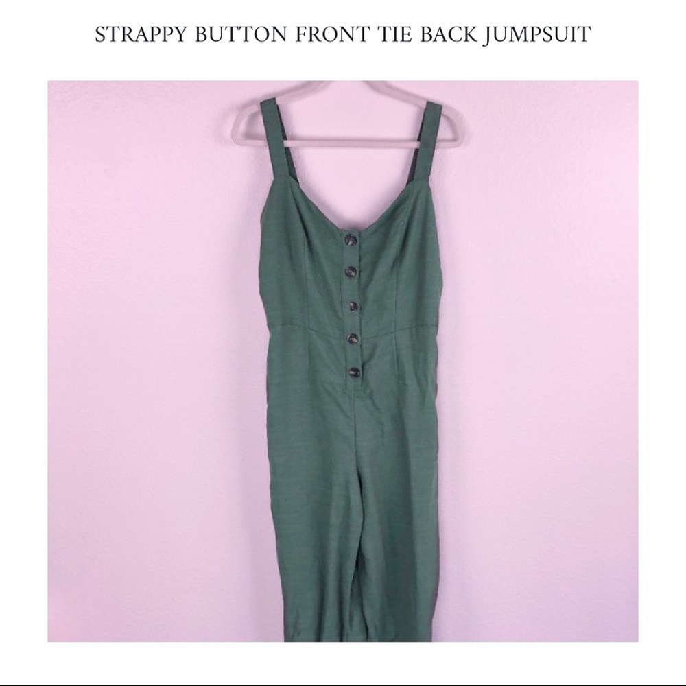 Button Front Jumpsuit